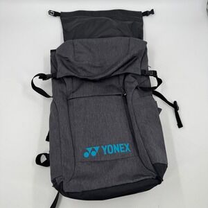 Yonex Dark Grey Roll Top Backpack Bag Sports Travel Rucksack Badminton